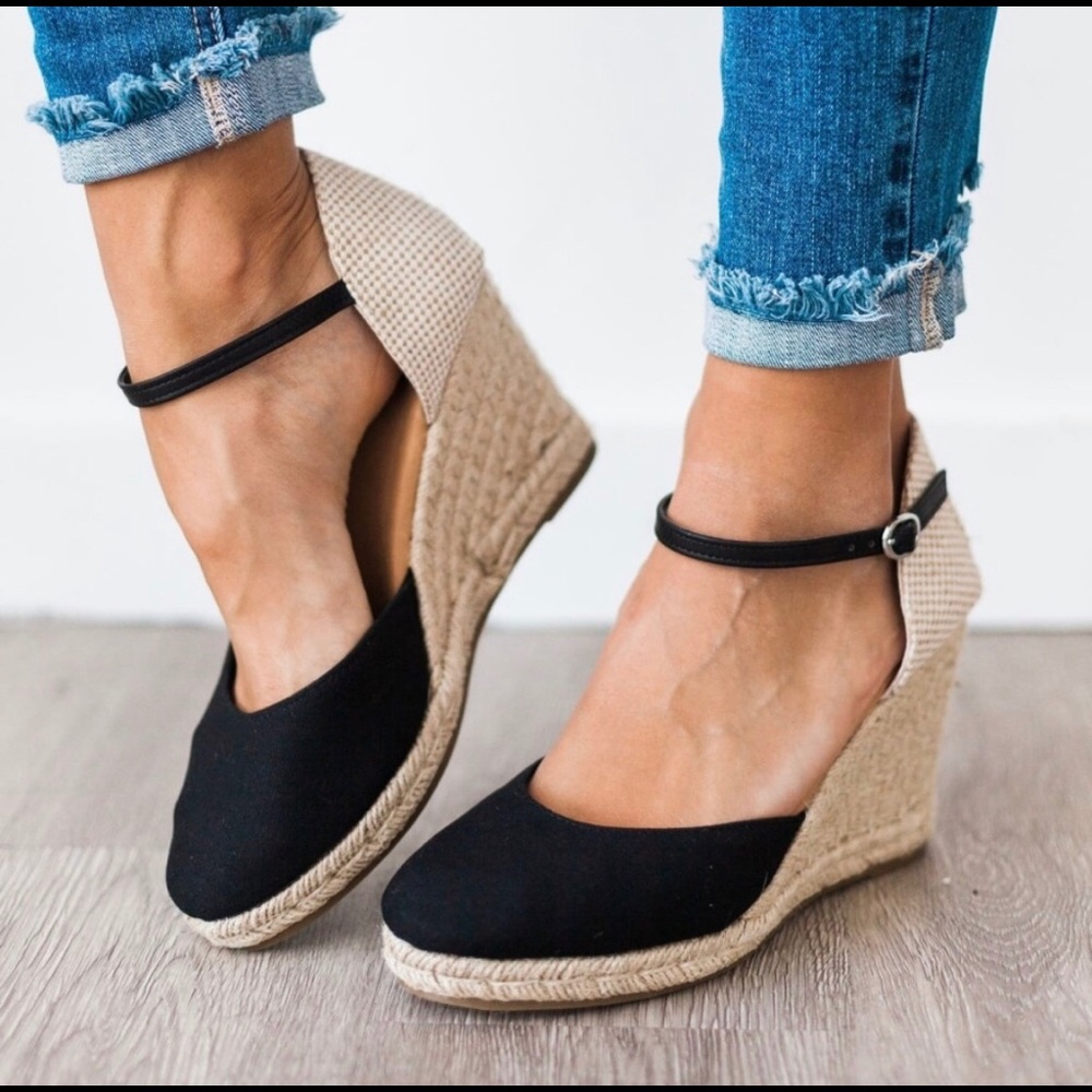 Mary Jane Espadrille sandal wedge platform